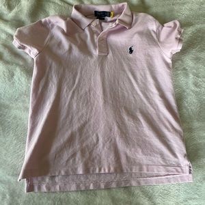 this is a never worn Ralph lauren polo, it is pink and a size Medium.